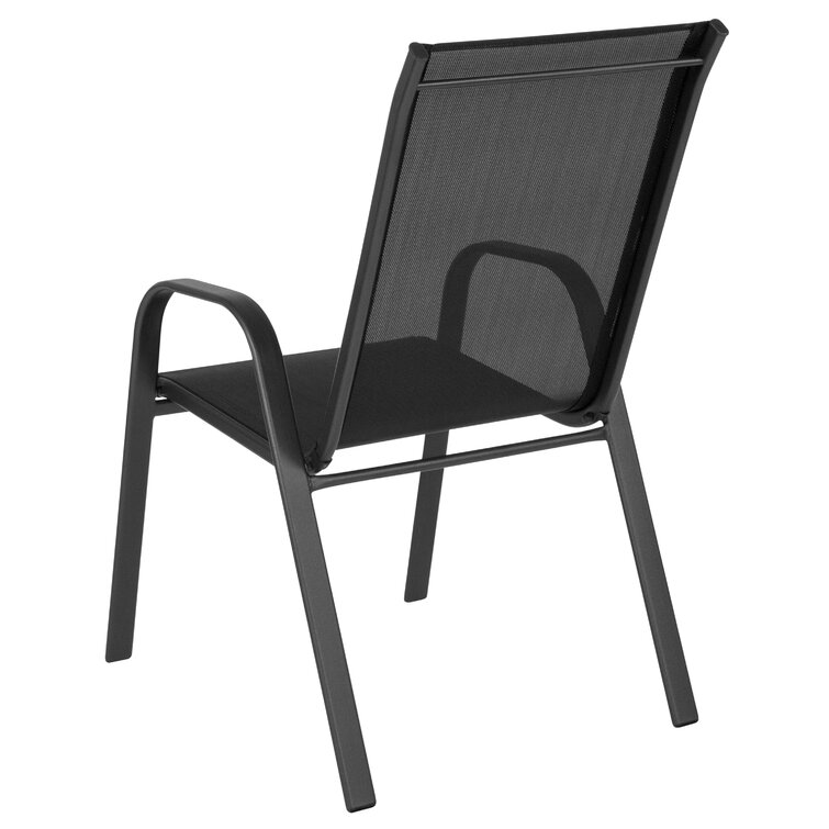 Kurz stacking patio dining store chair charlton home